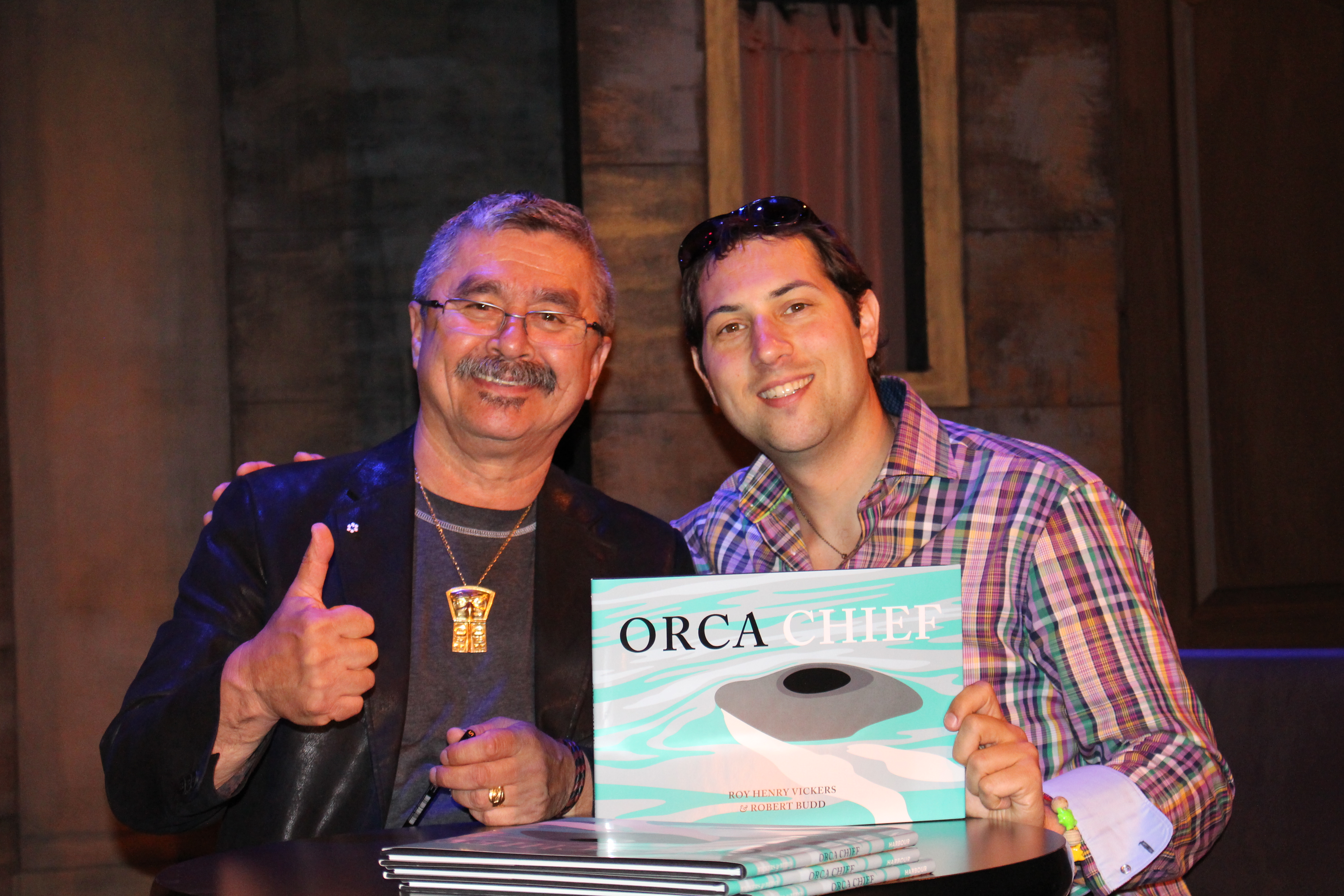 This photo was taken at the Orca Chief book launch in Vancouver May 9, 2015